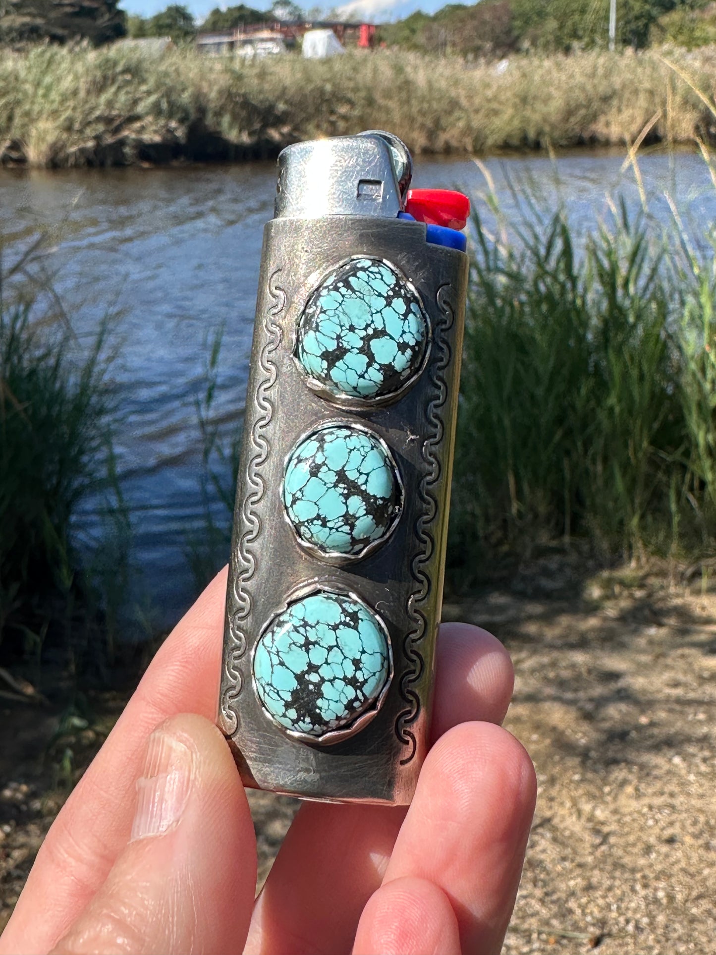 Silver 3 Stone Lighter