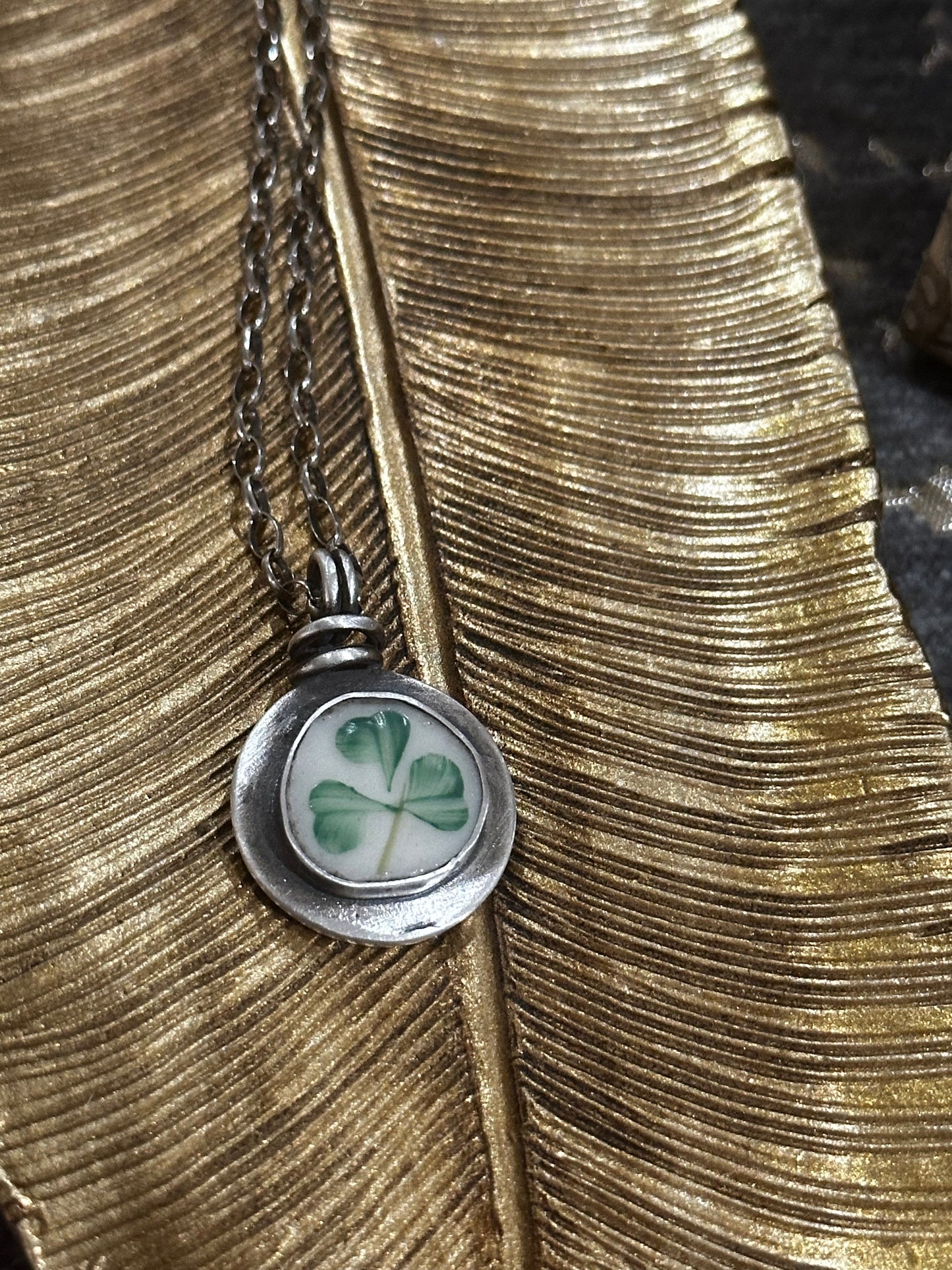 Belleek Pottery Pendant