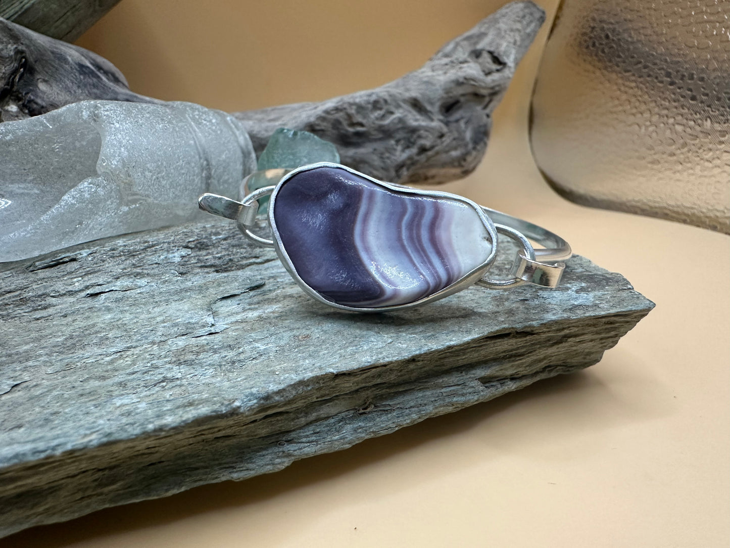Wampum Bracelet and Earrings set