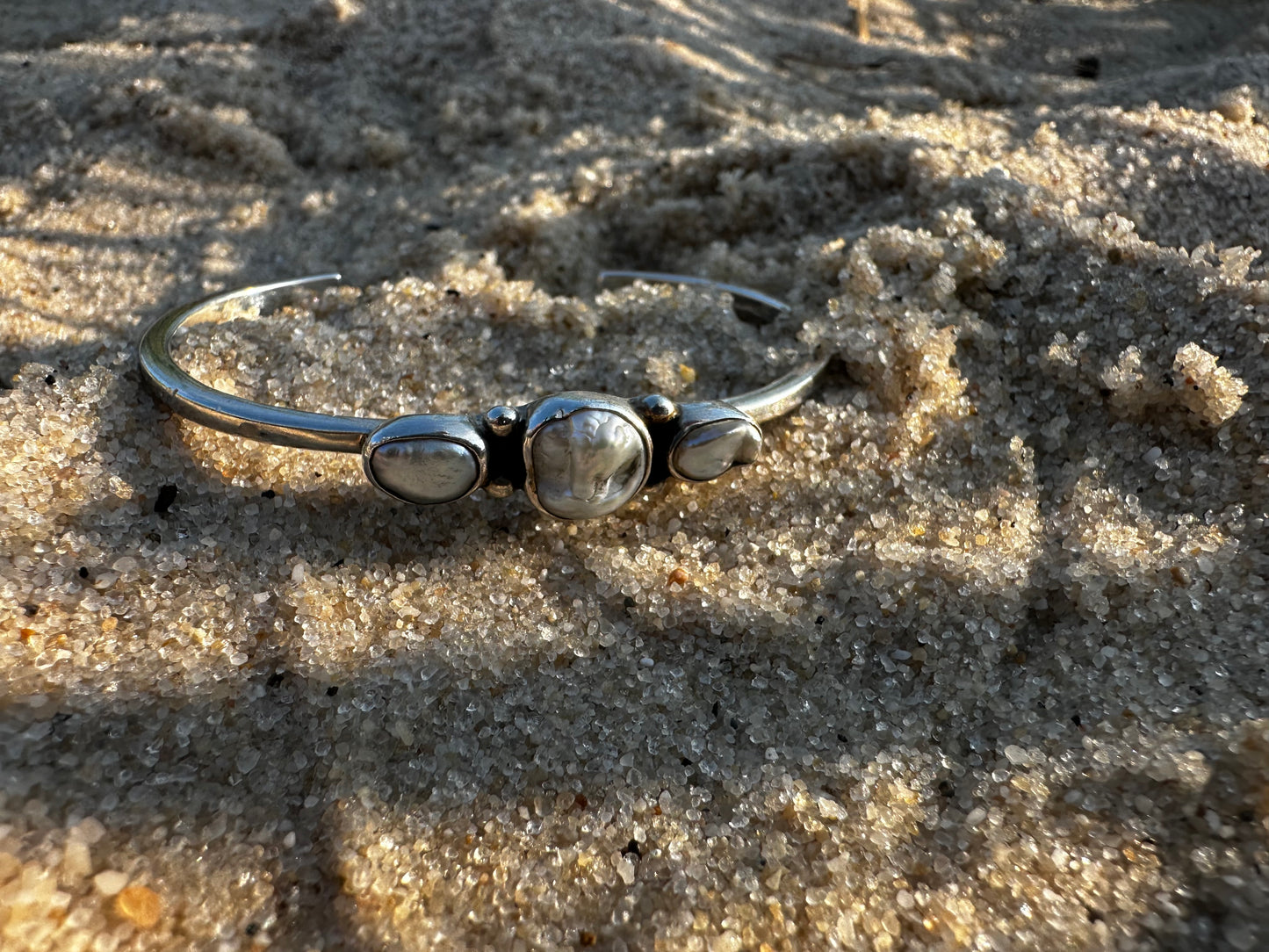 Freeform Pearl Cuff