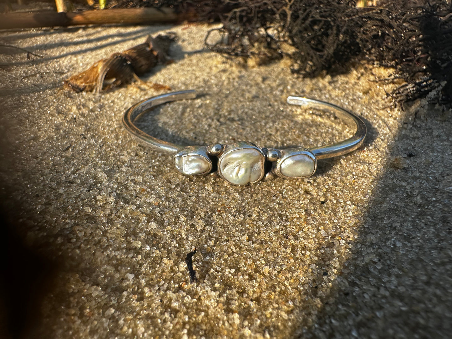 Freeform Pearl Cuff
