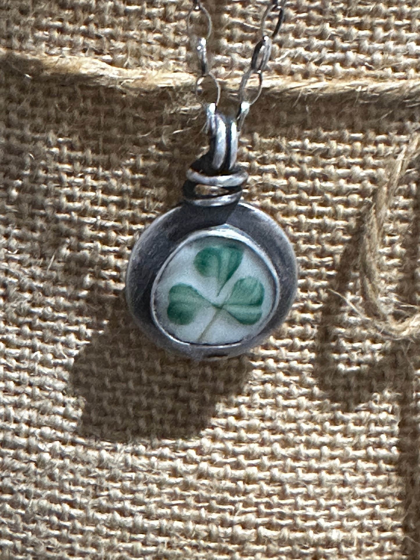 Belleek Pottery Pendant