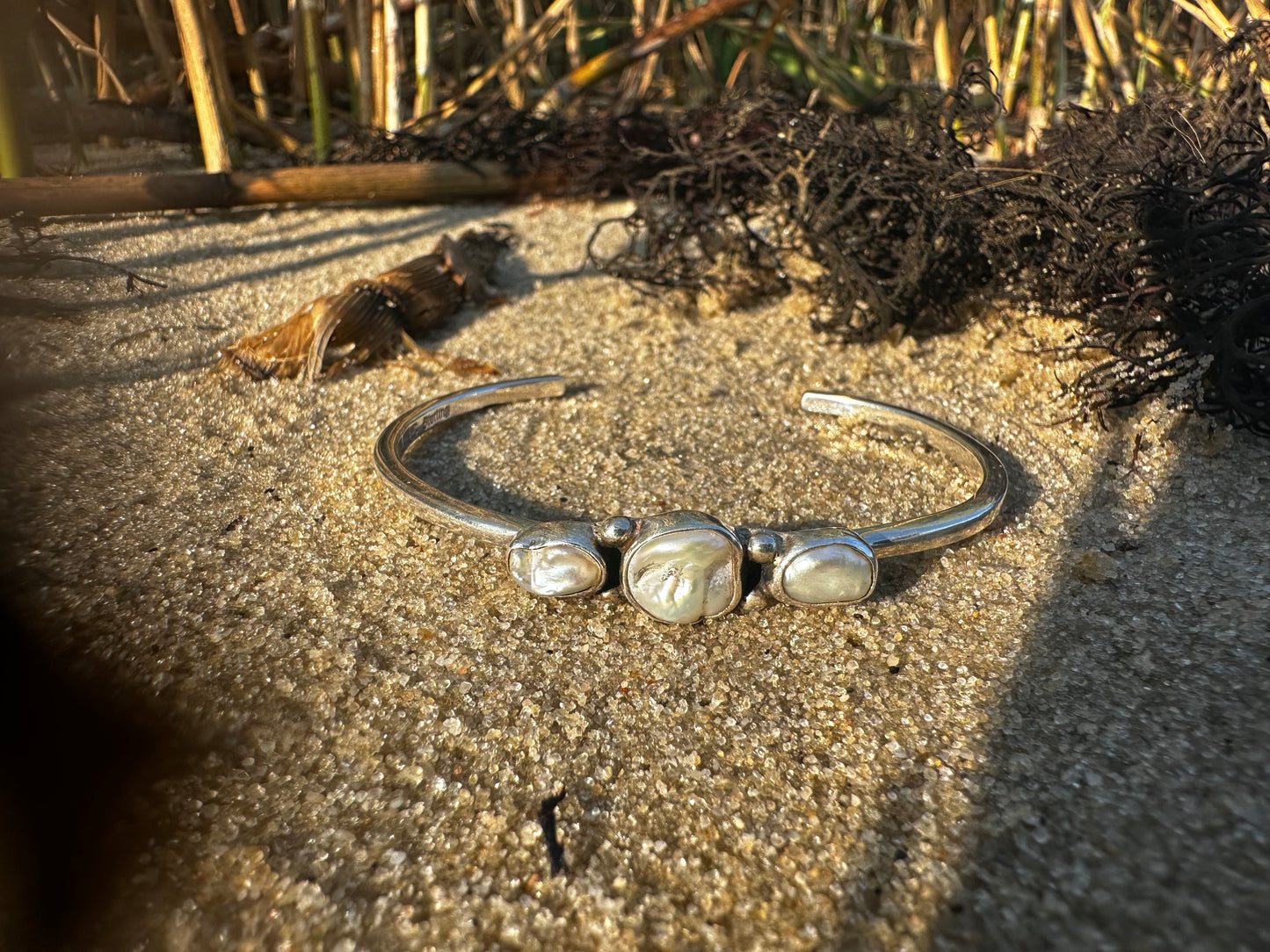 Freeform Pearl Cuff