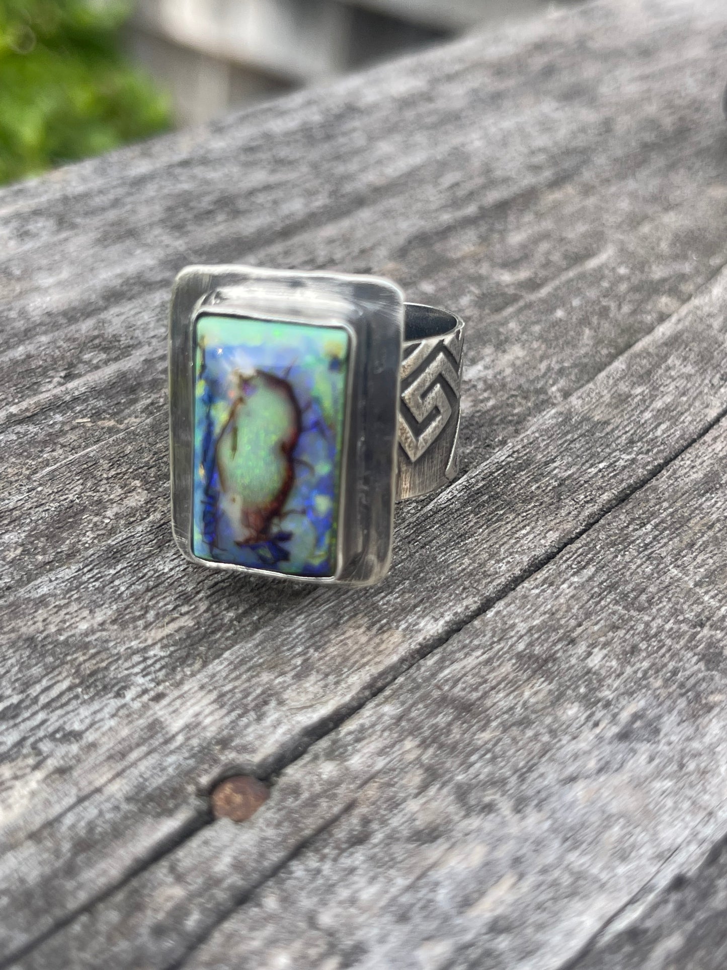 Sterling Opal Ring