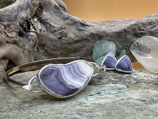 Wampum Bracelet and Earrings set