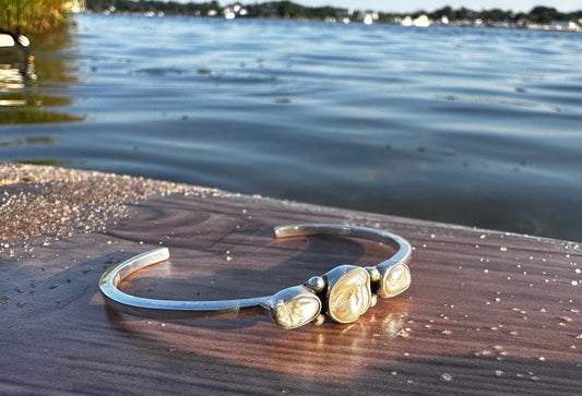Freeform Pearl Cuff