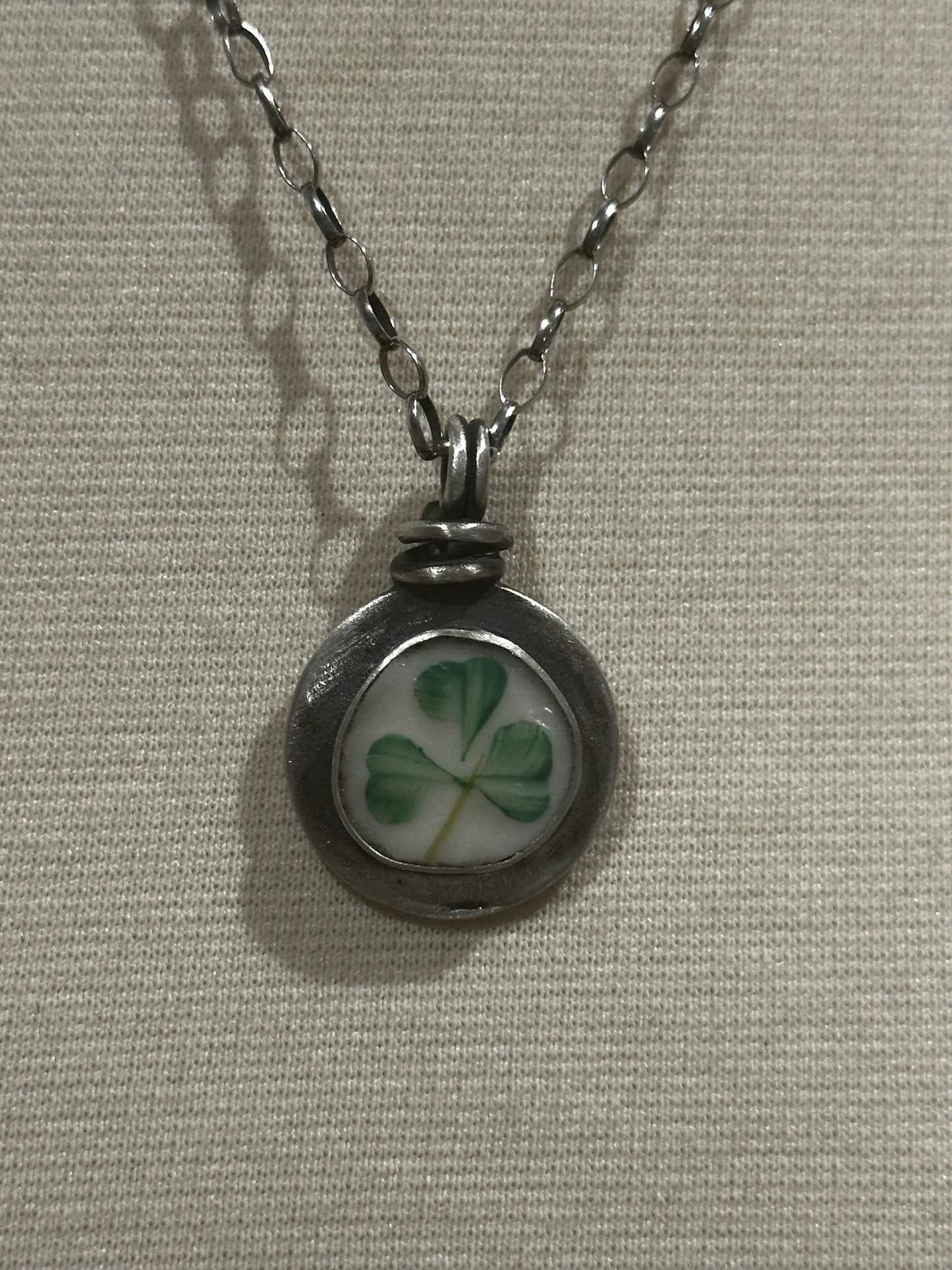 Belleek Pottery Pendant