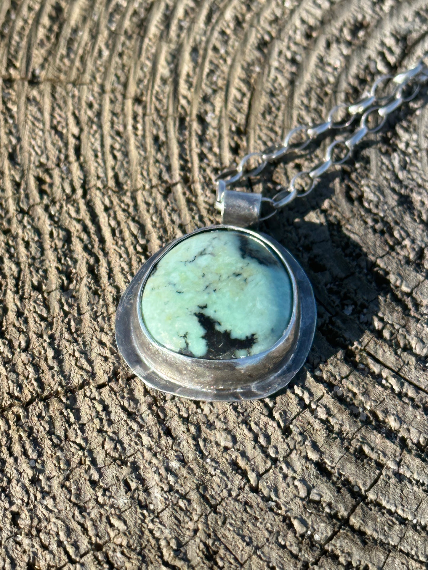 Broken Arrow Variscite pendant