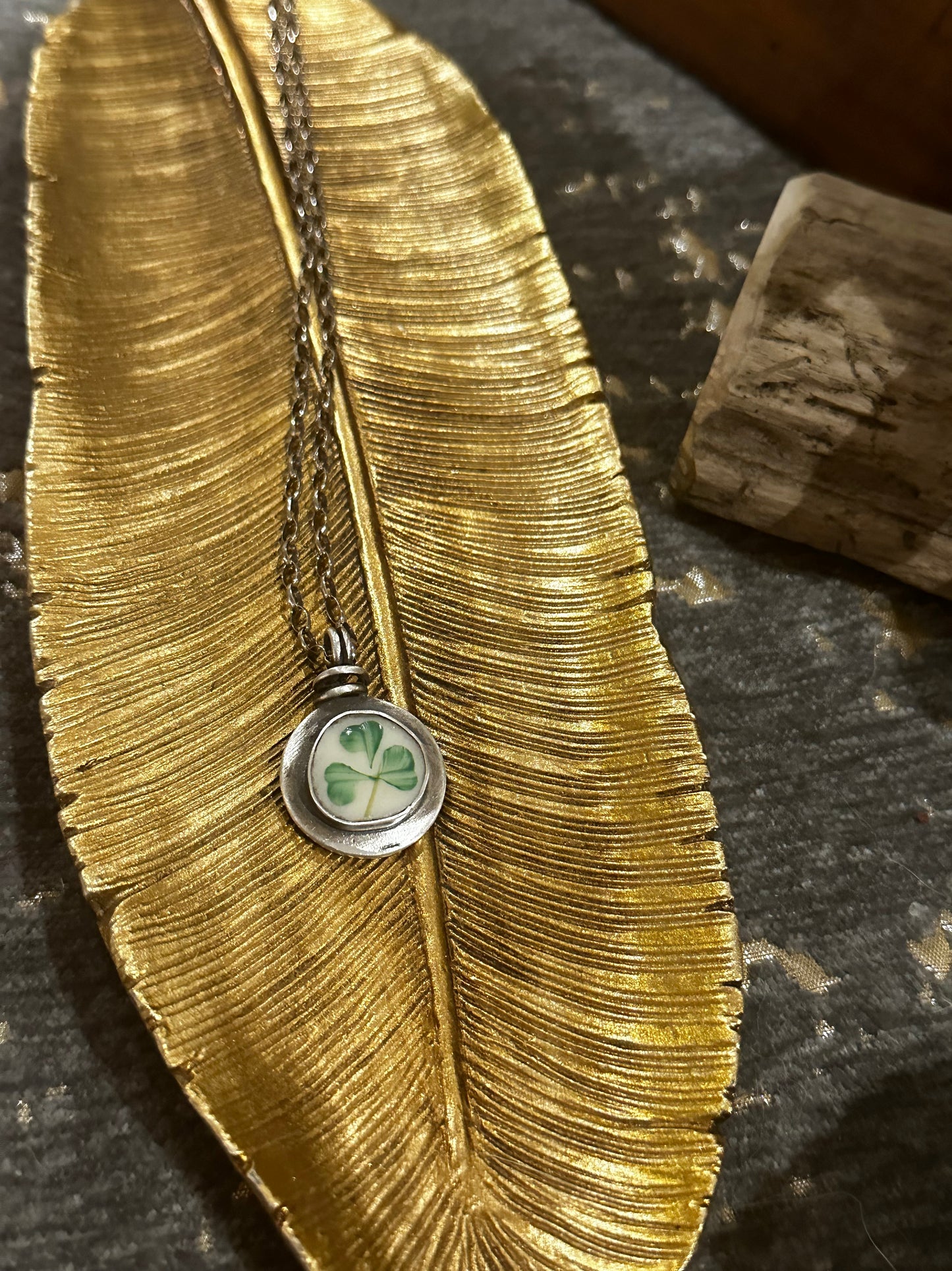 Belleek Pottery Pendant